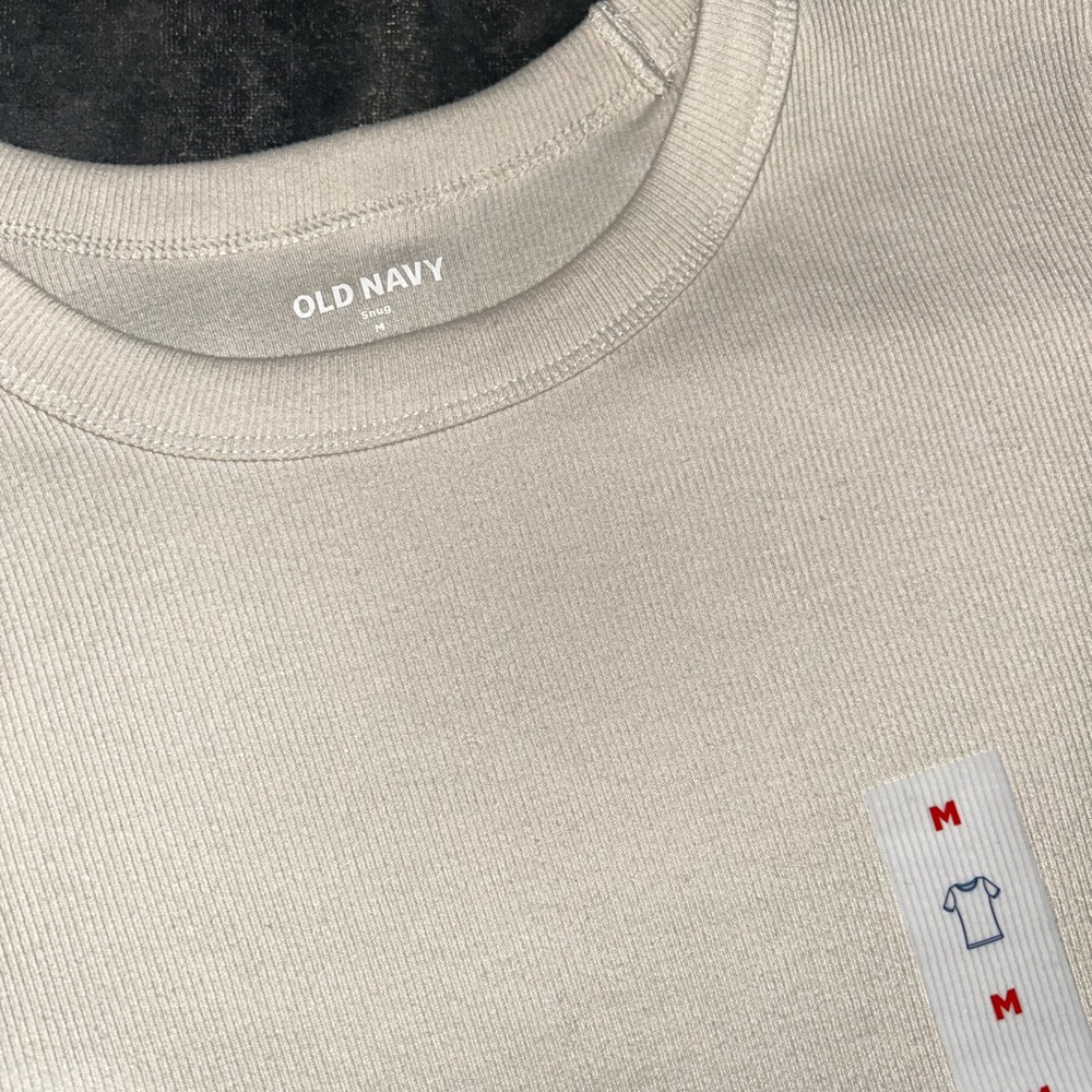Old Navy Light Tan Crewneck Top - Picture 3 of 4